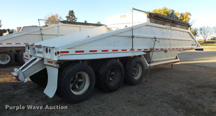 image for item DB8086 1985 Load King bottom dump trailer