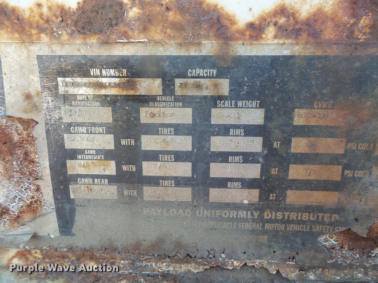 image for item DB8087 1999 Corn Belt bottom dump trailer