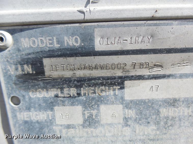 image for item DB9957 1998 Trailmobile 01JA-1RAY dry van trailer