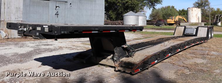 image for item ED9646 1996 Transcraft lowboy equipment trailer