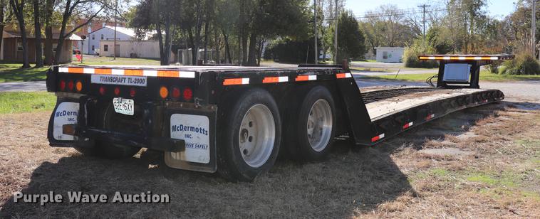 image for item ED9646 1996 Transcraft lowboy equipment trailer