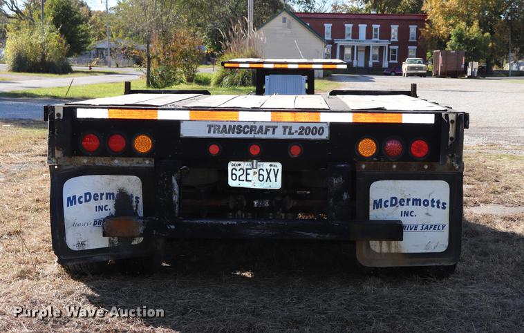 image for item ED9646 1996 Transcraft lowboy equipment trailer