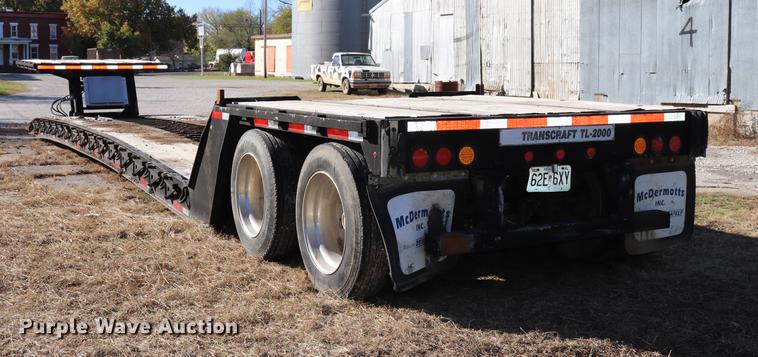 image for item ED9646 1996 Transcraft lowboy equipment trailer