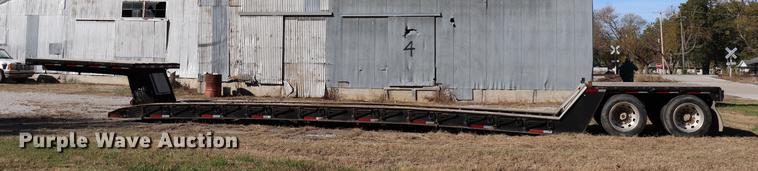 image for item ED9646 1996 Transcraft lowboy equipment trailer