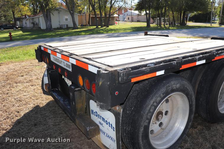 image for item ED9646 1996 Transcraft lowboy equipment trailer