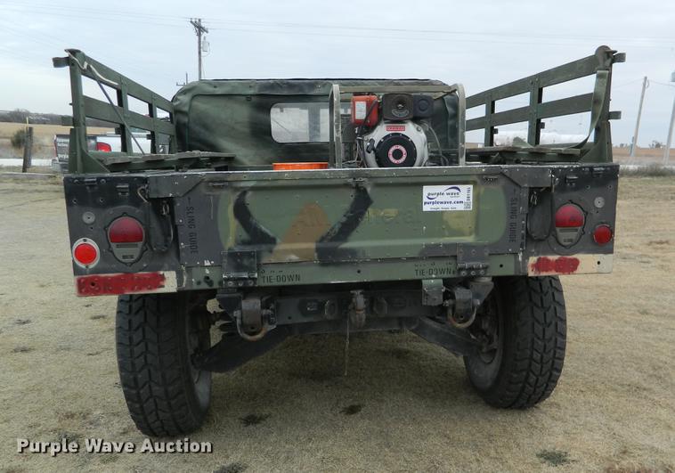 image for item DB1165 1990 Am General M998 Humvee pickup truck