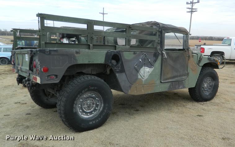 image for item DB1165 1990 Am General M998 Humvee pickup truck