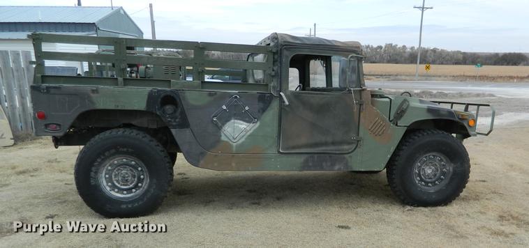 image for item DB1165 1990 Am General M998 Humvee pickup truck