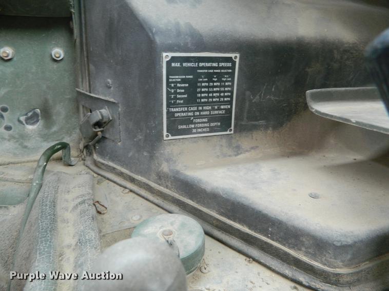 image for item DB1165 1990 Am General M998 Humvee pickup truck