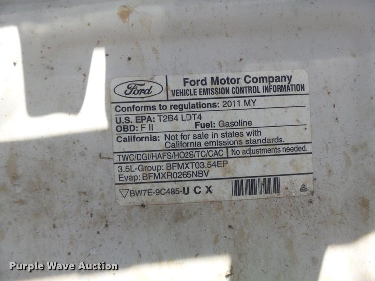 image for item DB6322 2011 Ford F150 XLT SuperCab pickup truck