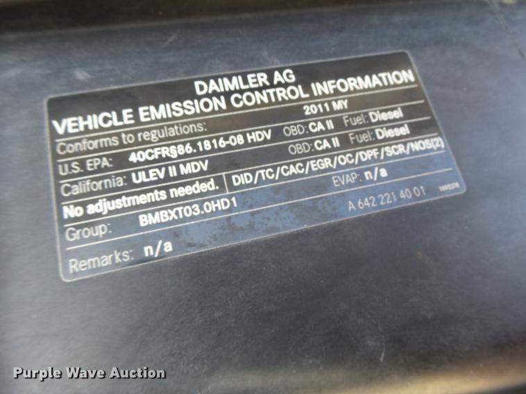 image for item DB9911 2011 Mercedes Benz Sprinter 2500 ambulance