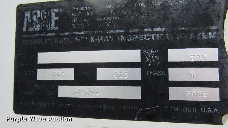 image for item DC2242 2001 International 4900 X-ray inspection truck