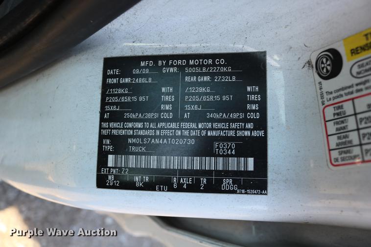 image for item DC3659 2010 Ford Transit Connect van