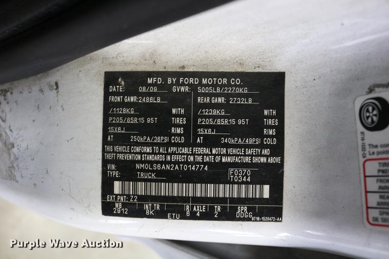 image for item DC3694 2010 Ford Transit Connect van