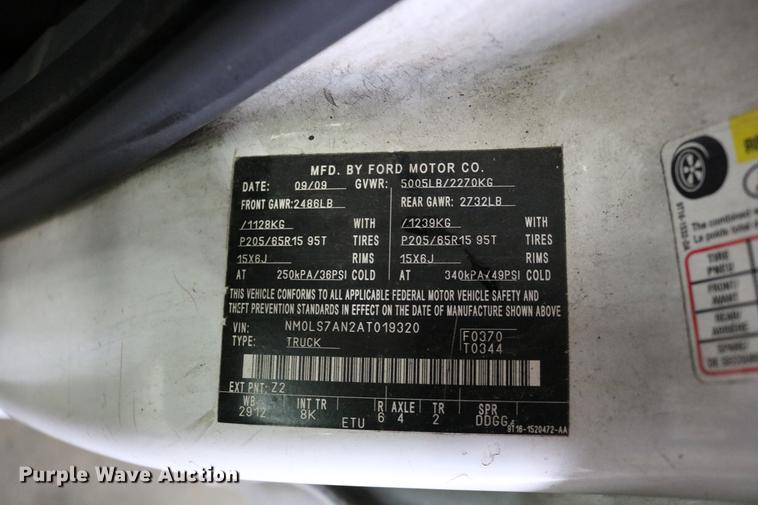 image for item DC3695 2010 Ford Transit Connect van