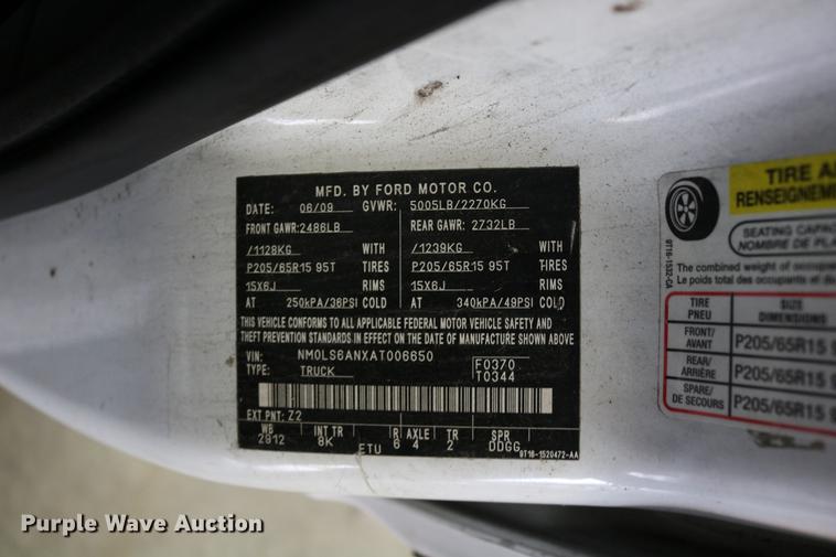 image for item DC3697 2010 Ford Transit Connect van