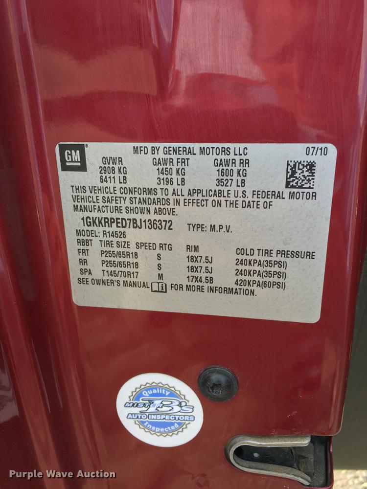 image for item DC3712 2011 GMC Acadia SUV