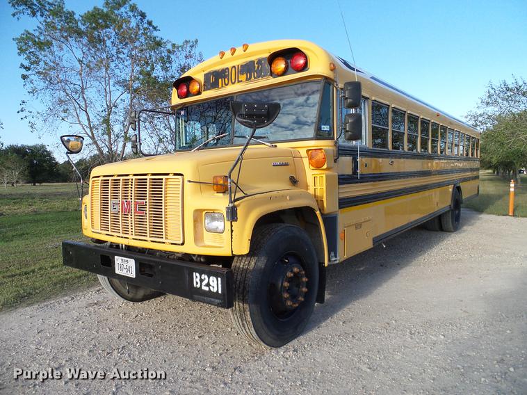 image for item DC7964 1999 GMC Blue Bird school bus
