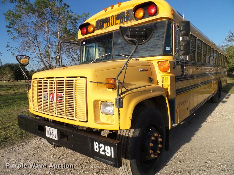 image for item DC7964 1999 GMC Blue Bird school bus