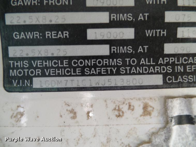 image for item DC7964 1999 GMC Blue Bird school bus