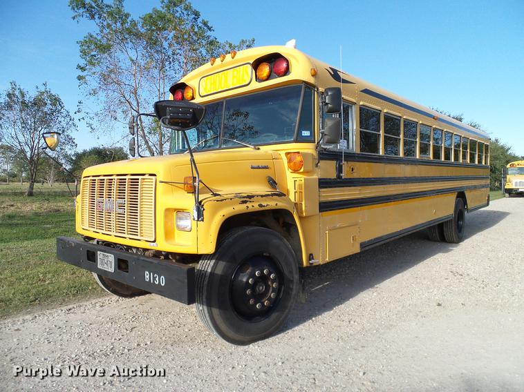 image for item DC7965 1997 GMC Blue Bird school bus
