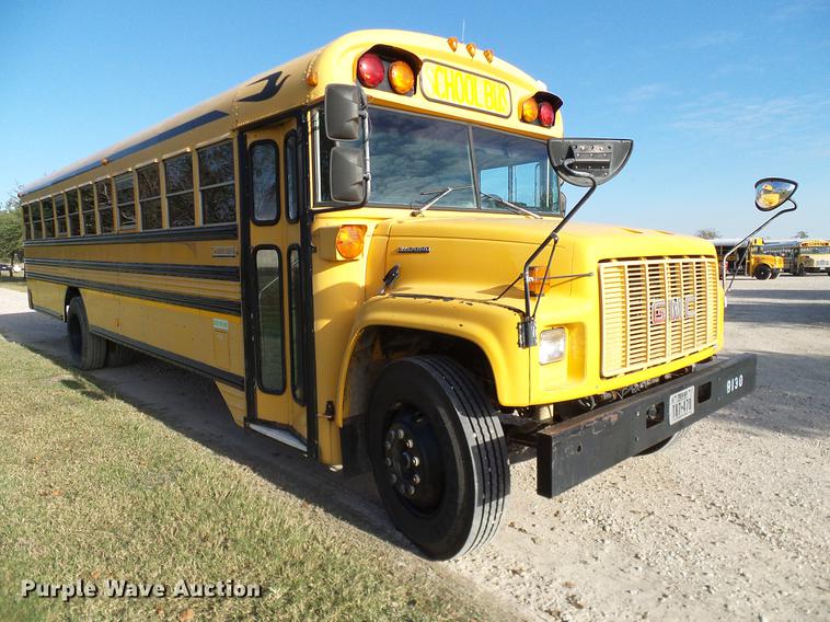 image for item DC7965 1997 GMC Blue Bird school bus