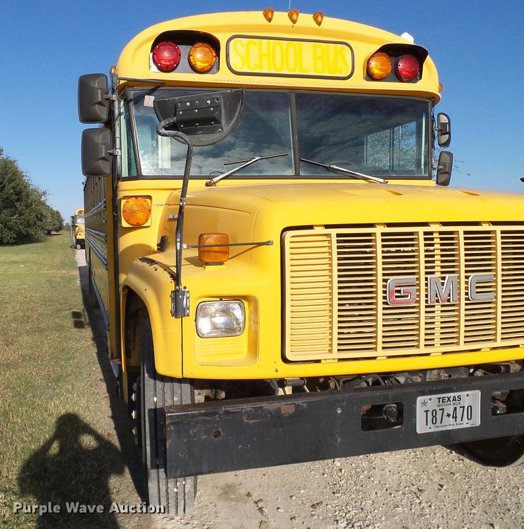 image for item DC7965 1997 GMC Blue Bird school bus