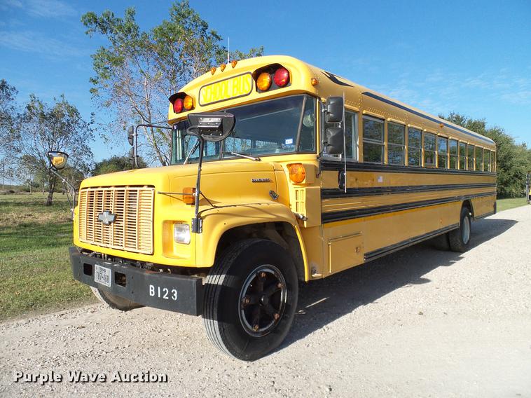 image for item DC7966 1998 Chevrolet Blue Bird school bus
