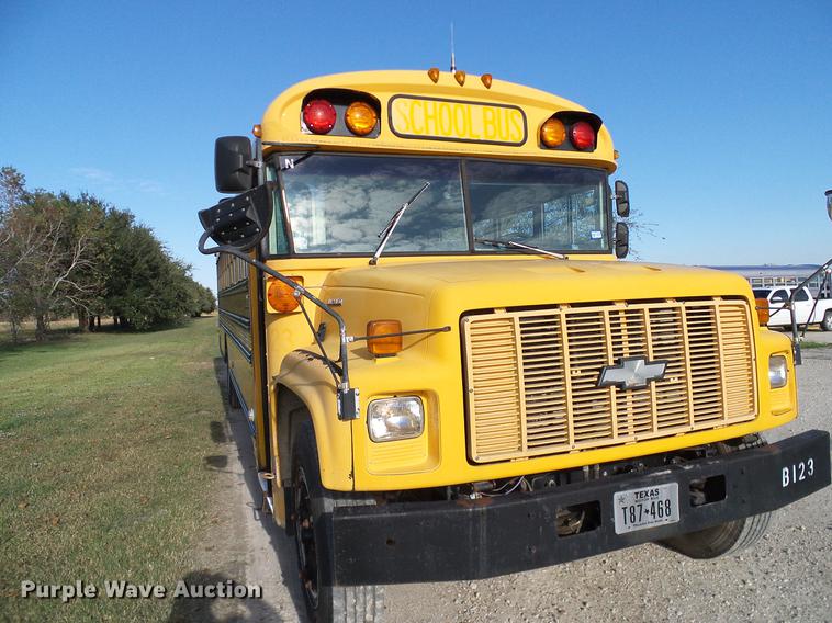 image for item DC7966 1998 Chevrolet Blue Bird school bus