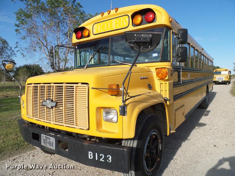 image for item DC7966 1998 Chevrolet Blue Bird school bus