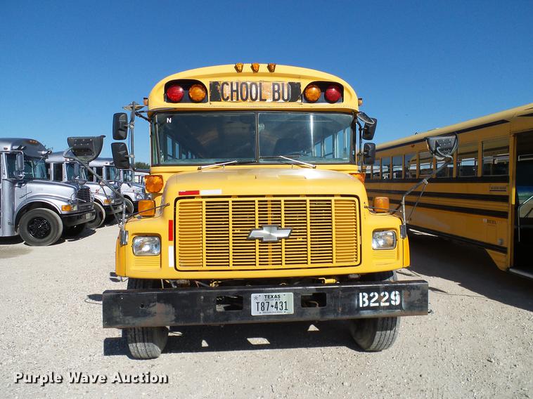 image for item DC7967 1995 Chevrolet Blue Bird school bus