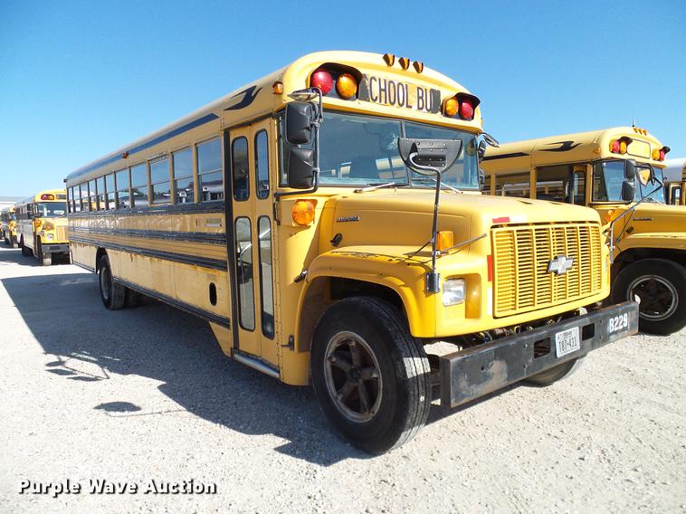 image for item DC7967 1995 Chevrolet Blue Bird school bus