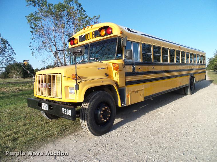 image for item DC7969 1999 GMC Blue Bird school bus