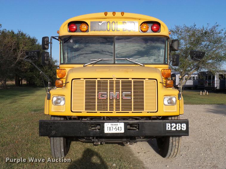 image for item DC7969 1999 GMC Blue Bird school bus