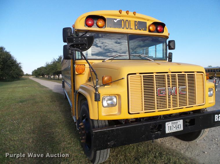 image for item DC7969 1999 GMC Blue Bird school bus