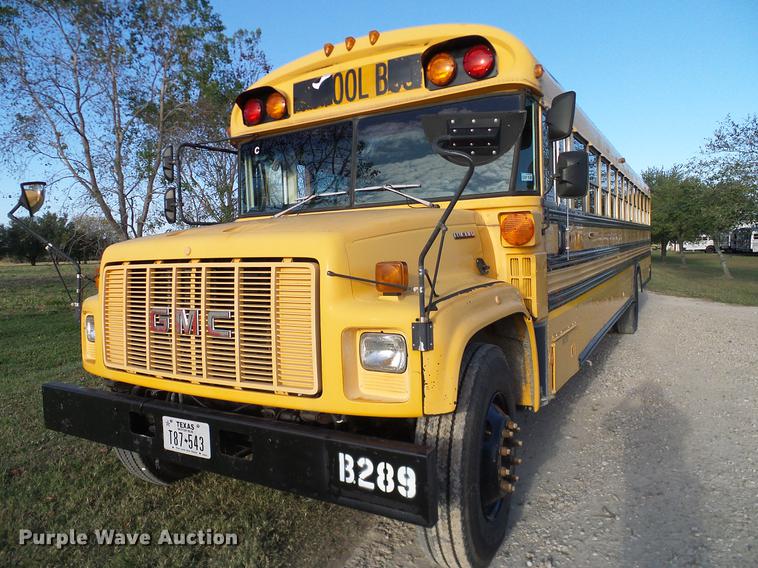 image for item DC7969 1999 GMC Blue Bird school bus