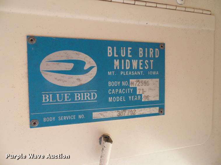 image for item DC7971 1995 International 3800 Blue Bird school bus