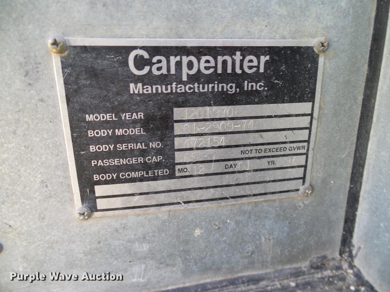 image for item DC7973 1998 International 3800 Carpenter school bus