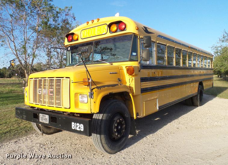 image for item DC7975 1996 GMC Blue Bird school bus