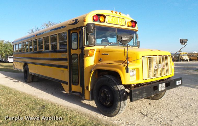 image for item DC7975 1996 GMC Blue Bird school bus