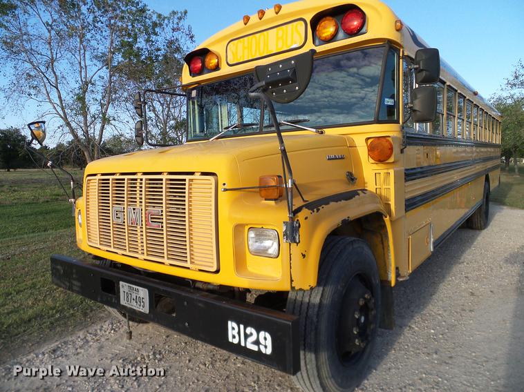 image for item DC7975 1996 GMC Blue Bird school bus