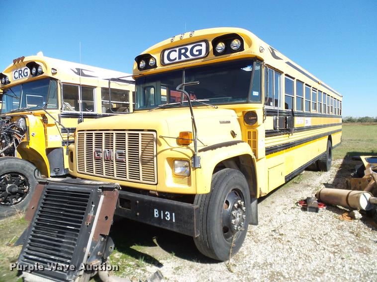 image for item DC7986 1997 GMC Blue Bird school bus