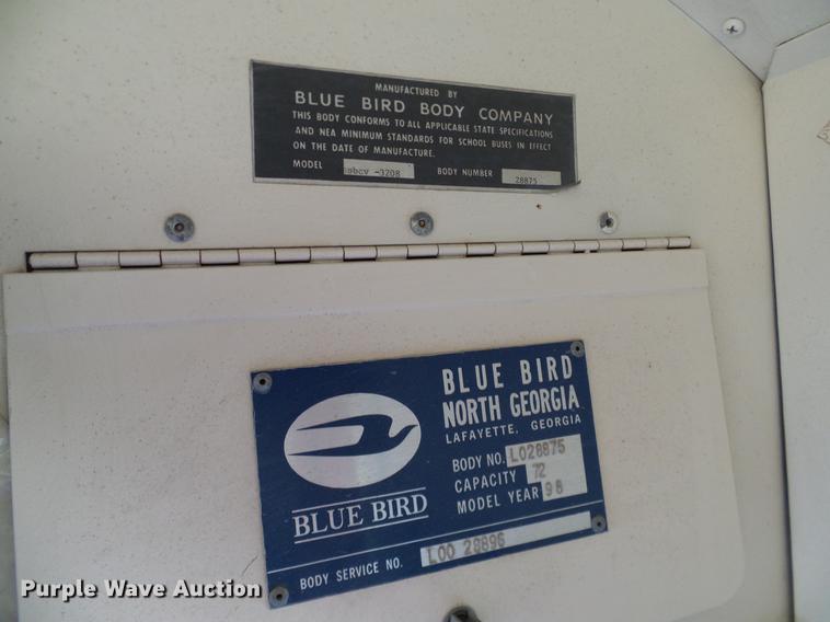 image for item DC7997 1998 Freightliner FS65 Blue Bird school bus