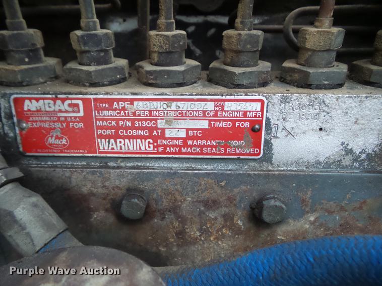 image for item DZ9029 1978 Mack truck with Hawk loader