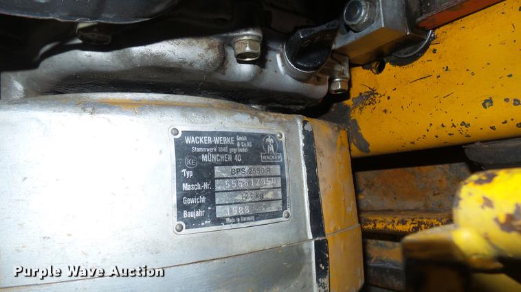 image for item ED9163 Wacker BPS2550R compactor