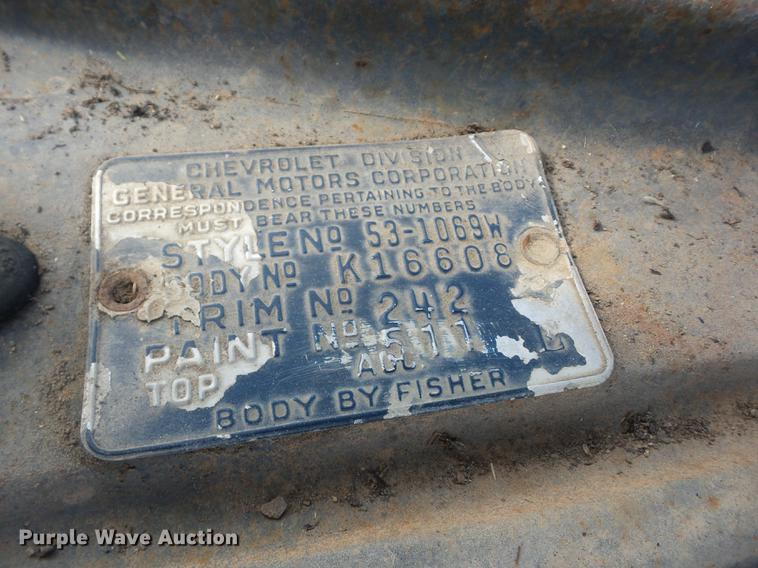 image for item K6402 1953 Chevrolet 210