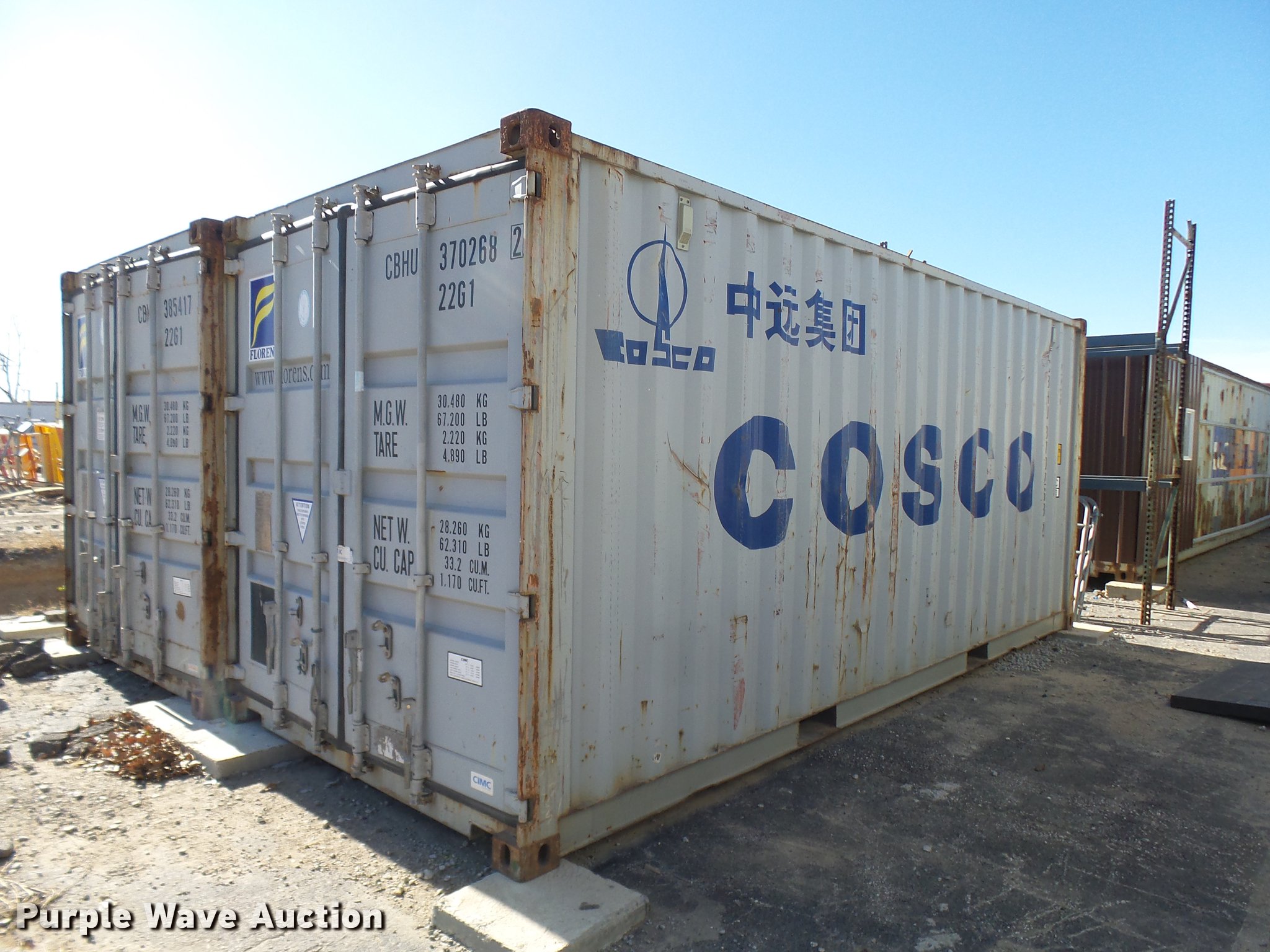 2006 storage container in Kansas City, MO Item DX9301 sold Purple Wave