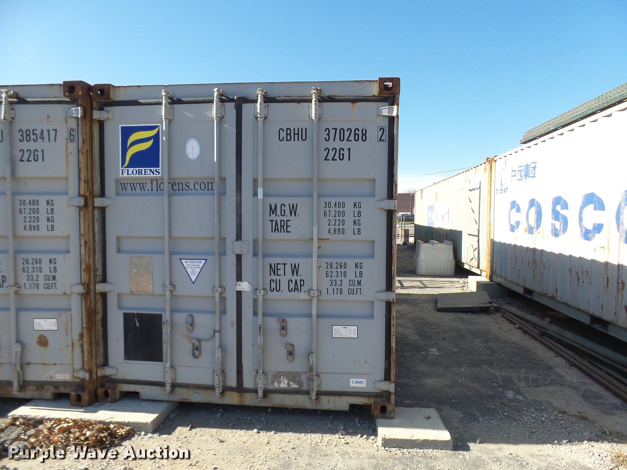 2006 storage container in Kansas City, MO Item DX9301 sold Purple Wave