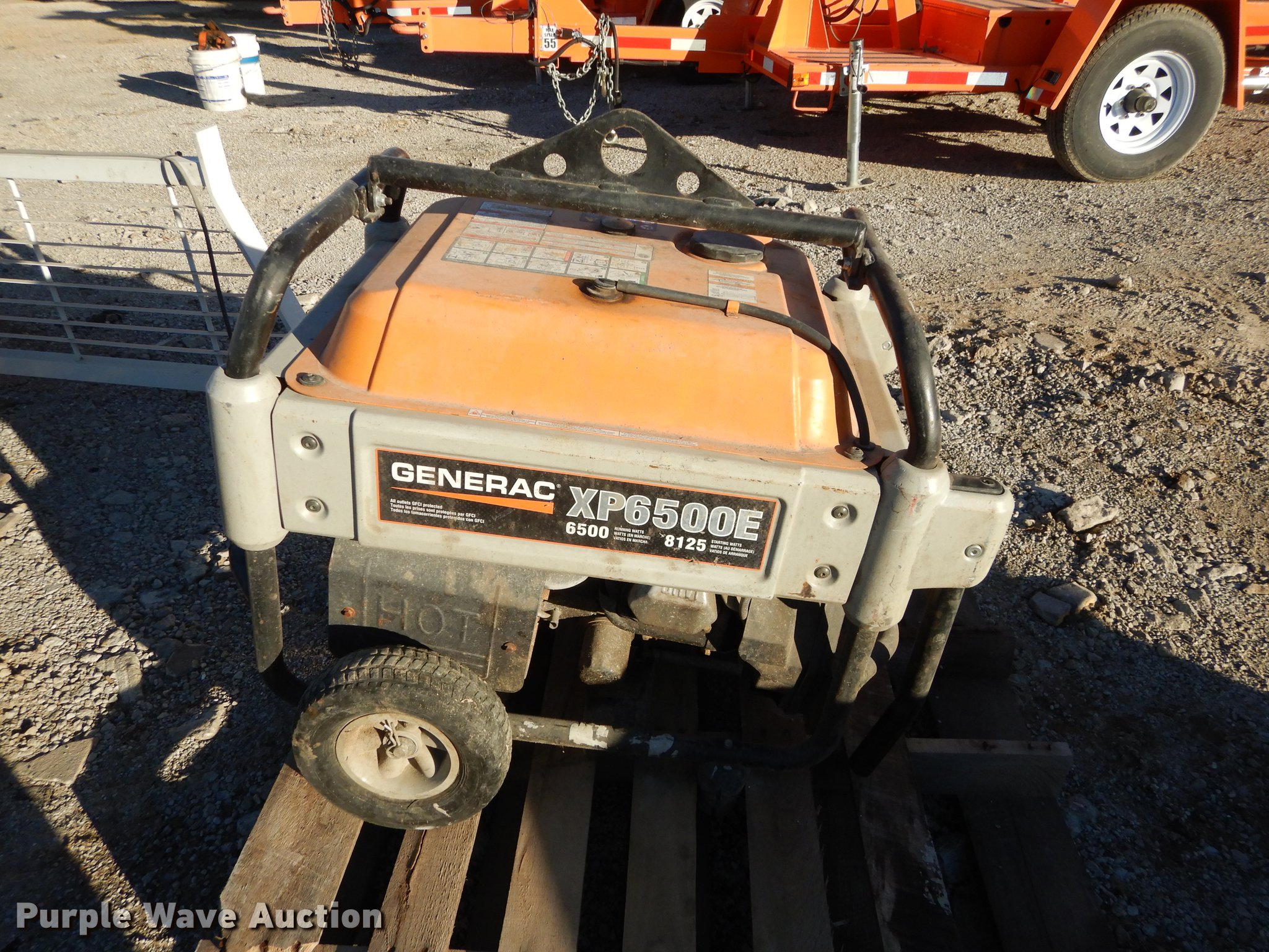 Generac XP6500E generator in Topeka, KS Item EC9801 sold Purple Wave