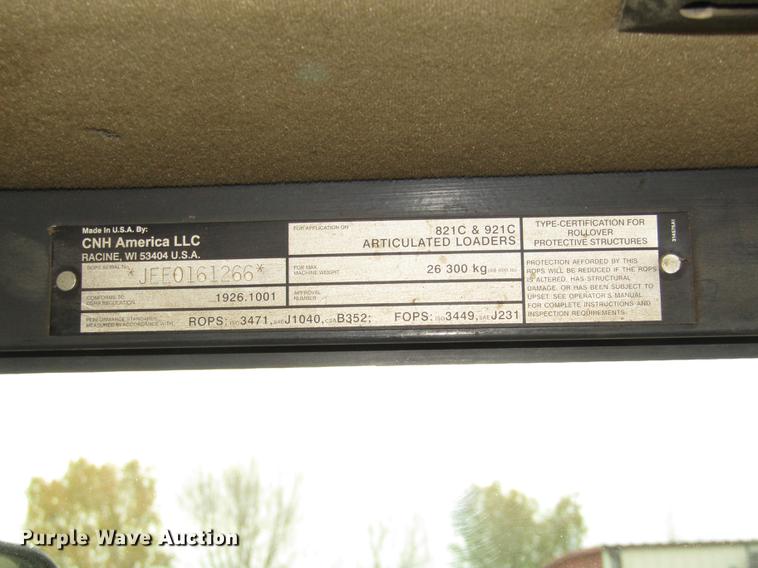 image for item DA3231 2005 Case 821C wheel loader